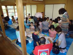 お月見　キャンドル・スタンド作り